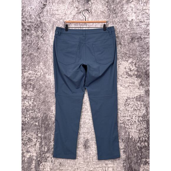Lululemon ABC Pants 34 x 28 Mens Warpstreme Atlantic Blue - Picture 2 of 7